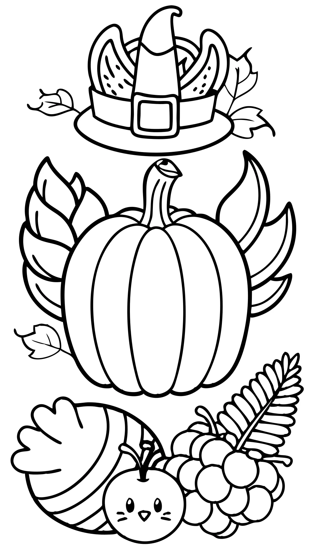 coloriages gratuits de Thanksgiving